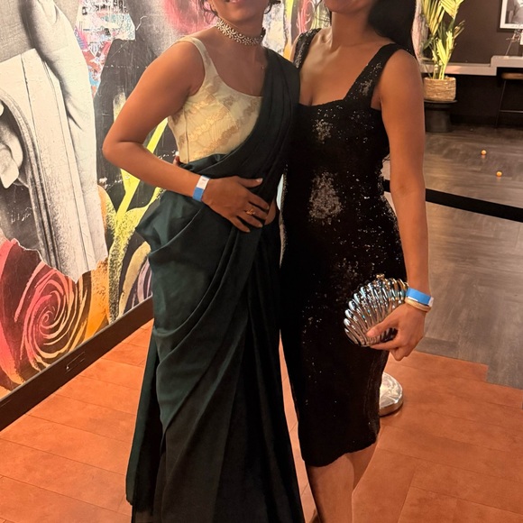 Birthday dress. Nookie sequins dress midi black. Used. Perfect for NYE! - Picture 1 of 5